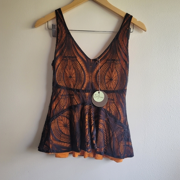 Eva Franco (Anthropologie), Amira Top, Saffron Tribe, Size 6 - Picture 5 of 5